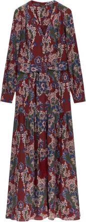 Marciano Vittoria Long Chemisier - Dames - Shirt Kleedjes - Rood - XL - Kleedjes