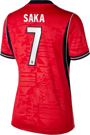 Nike Bukayo Saka England National Team 2026 Stadium Away Nike Womens Dri-FIT Soccer Jersey in Red | NN203947727-ENG
