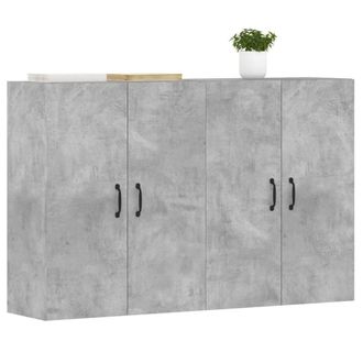 Berkfield Home Wall Mounted Cabinets 2 pcs Concrete Grey Engineered Wood