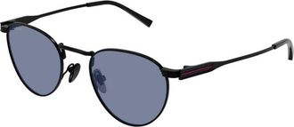 Gucci Blue Round Mens Sunglasses GG1875S 004 48