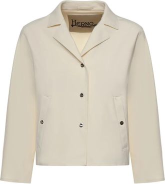 Herno Buttoned Pocket Jacket - Dames - Zomerjassen - Beige - S - Jassen