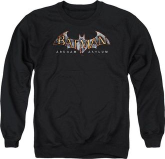 Gildan Batman Arkham Asylum Logo Adult Crewneck Sweatshirt