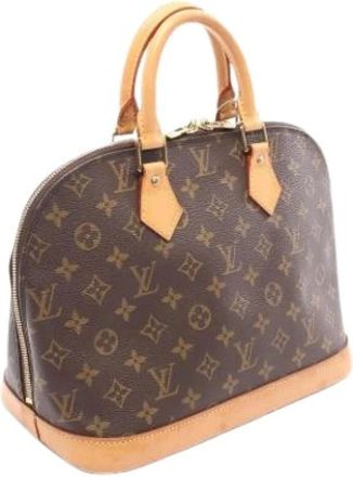 Louis Vuitton Pre-owned Handbags, female, Brown, Size: ONE SIZE Pre-owned Canvas Handbag