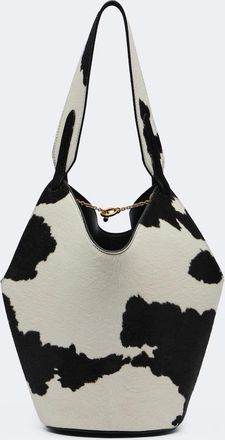 Khaite Shopper Lotus Mini in cavallino e suede