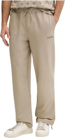 Guess Broeken, Heren, Beige, XL, Katoen, Gustave Trainingsbroeken