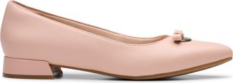 Clarks Womens Natalyn Trim, Light Pink Leather, 8.5 Wide