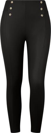 Freddy Pantaloni WR.UP 7/8 similpelle vita alta con bottoni deco