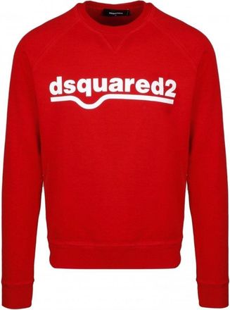 Dsquared2 Classic Raglan Fit Logo Red Sweater