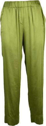 Ella Lago di Como Ella Lago Di Como WomenS Satin Trousers - Acid Green
