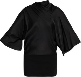 Rick Owens Cylinder Top - Dames - Blouses - Zwart - S - Leer - Overhemden
