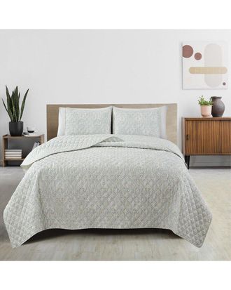 Patina Vie Maison Vintage Floral Printed Quilt Set
