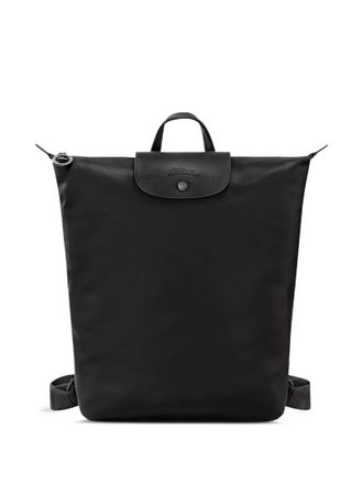 Longchamp M Le Pliage Xtra backpack - women - Recycled Polyester/Calf Leather - One Size - Black
