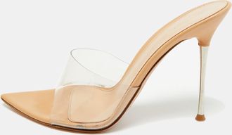 Gianvito Rossi Transparent Pvc Elle Slide Sandals
