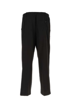 Dries Van Noten Zwarte Viscose Mix Broek