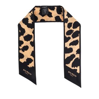 Balmain Silky Scarves, female, Beige, Size: ONE SIZE Silk scarf