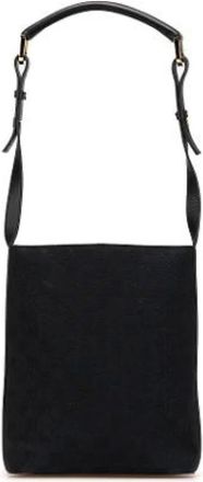 Gucci Pre-owned Cross Body Bags, female, Blue, Size: ONE SIZE Pre-owned Canvas Shoulder Bag