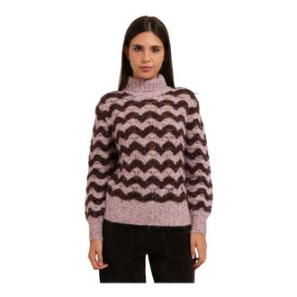 Gaud&igrave; Truien & Vesten, Dames, Veelkleurig, XS, Wol, Turtleneck Trui