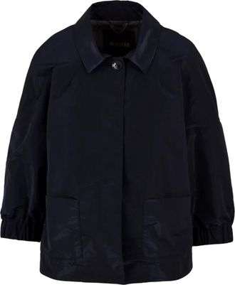 Moorer Nereida-TTL U0498 Blauwe Jas - Dames - Zomerjassen - Blauw - 2XS - Jassen
