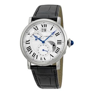 Cartier Pre-owned Cartier Rotonde De Cartier GMT Silver Dial Mens Watch W1556368