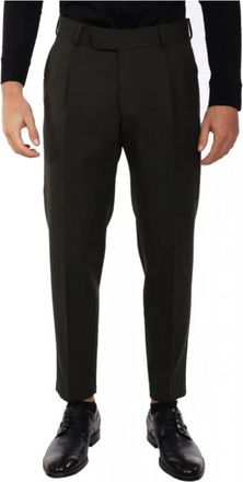 Karl Lagerfeld Broeken > Chinos - Heren - Chinos - Groen - L - Leer - Broeken