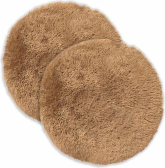 vidaXL Funda De Almohada 2 Pcs Heerlen Topo &Oslash; 30 Cm Fleece Pv Vidaxl