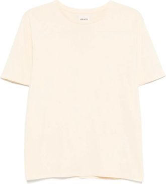 Khaite T-shirt in cotone - Giallo