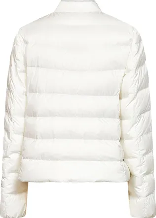 Brunello Cucinelli Womens Nylon Down Jacket Milky White Polyester Puffer