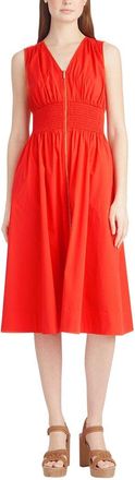 Draper James Amber Sleeveless Smocked Waist Midi Dress