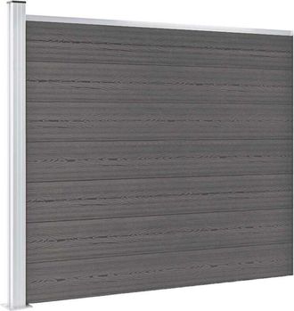 vidaXL Panel De Valla Wpc Gris 175x146 Cm Vidaxl