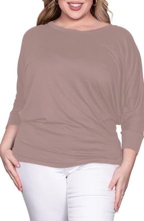 Standards & Practices Dolman Sleeve Stretch Modal Top in Natural at Nordstrom, Size 1X