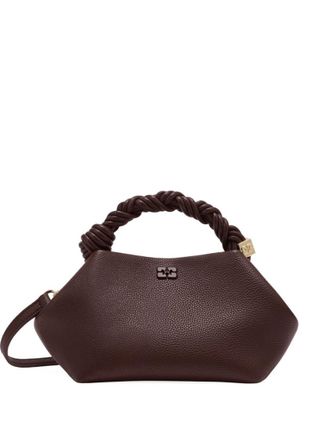 Ganni Dark Brown Bou Small Crossbody Bag