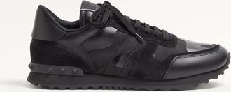 Valentino Garavani Camouflage Noir Rockrunner Sneaker