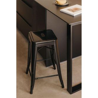 Sklum Pack De 4 Taburetes Altos Apilables En Acero Lix Sklum