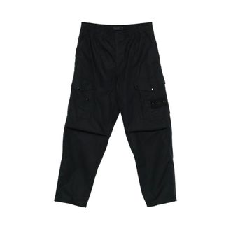 Stone Island Trousers - male - Stone Island - Straight Trousers - Black - W33 - Trousers