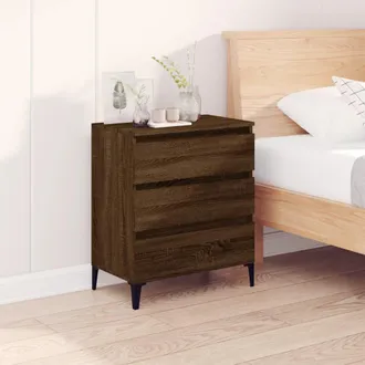 vidaXL Aparador Madera Contrachapada Marr&oacute;n Roble 60x35x70 Cm Vidaxl