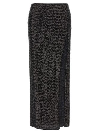 Os&eacute;ree Os&egrave;ree Womens Paillettes Long Skirt