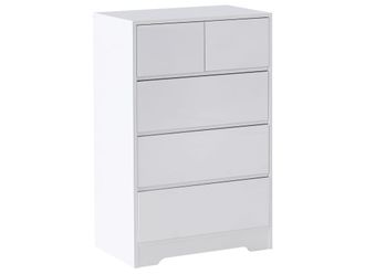 Beliani C&oacute;moda de 5 cajones blanco