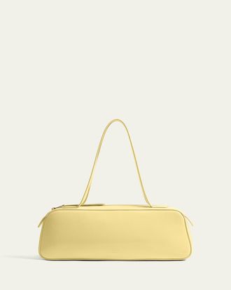 Khaite Simona Crackle Patent Leather Shoulder Bag