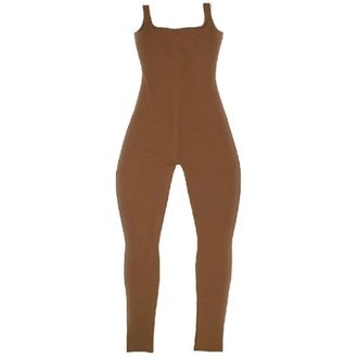 Entire studios Square Neck Catsuit Nylon Spandex - - Jumpsuits & Playsuits - Donna - Marrone - M