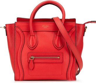 Celine Borsa tote Nano Luggage in pelle 2012 - Rosso