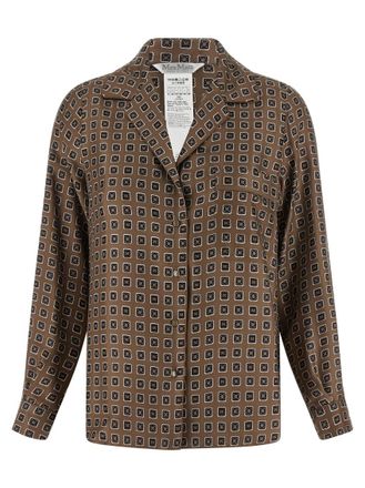 Max Mara Brown Regular Printed Shirt