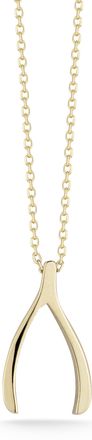 Ember Fine Jewelry 14K Gold Wishbone Necklace