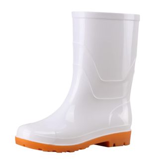 Generic Mens Wellington Boots Womens Waterproof Rain Boots Non-Slip Rubber Boots Ankle Boots Rain Boots Fashion Garden Shoes Snow Slip-On Boots Half Height No