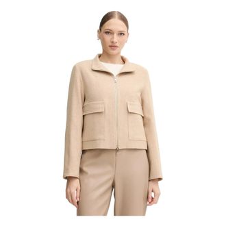 Marc Aurel Dames, Jassen, Beige, Maat: 2XL Wol
