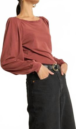 Nation Ltd Sammy Envelope Neck Tee In Stallion