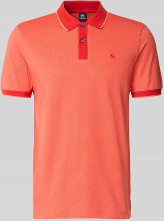 Lerros Regular Fit Poloshirt mit Logo-Stitching in Dunkelorange, Gr&ouml;&szlig;e XXXL