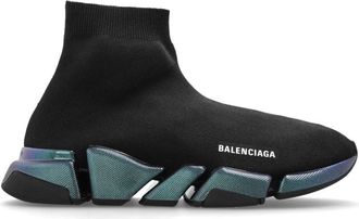 Balenciaga Schoenen, Heren, Zwart, 44 EU, Polyester, Speed 2.0 Sok Sneaker