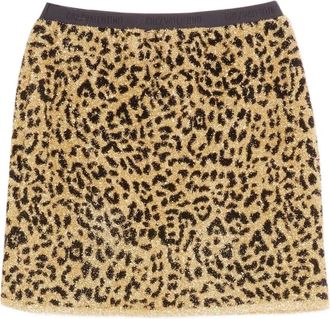 Valentino Garavani Minigonna con stampa - Giallo