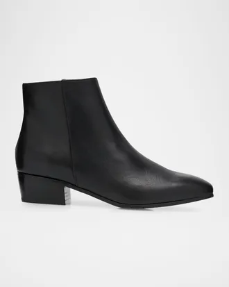 Aquatalia Fuoco Icon Leather Ankle Booties
