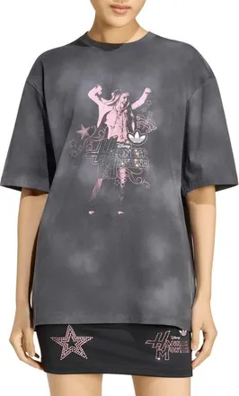 adidas Originals x Hannah Montana Cotton Graphic T-Shirt in Black// at Nordstrom, Size X-Small